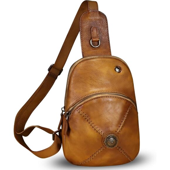 Handbags - Genuine Leather Women's Small Vintage Crossbody Shoulder Bag